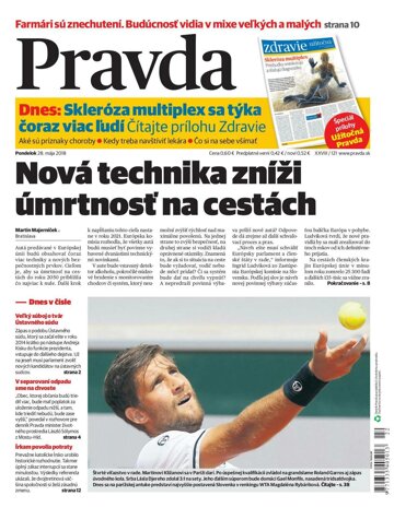 Obálka e-magazínu Pravda 28. 5. 2018