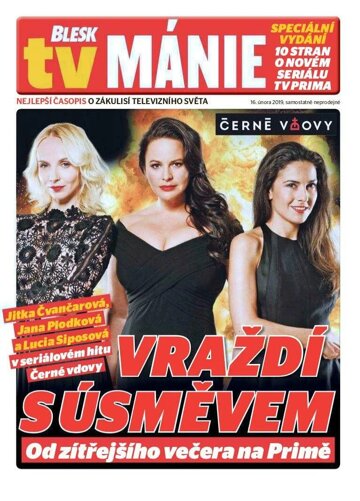 Obálka e-magazínu Blesk Tv manie 16.2.2019