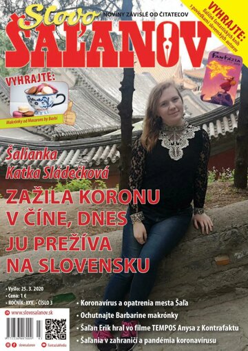 Obálka e-magazínu Slovo Šaľanov 3/2020