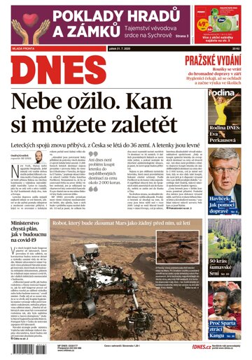 Obálka e-magazínu MF Dnes 31.7.2020