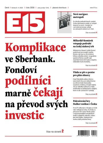 Obálka e-magazínu E15 6.4.2022