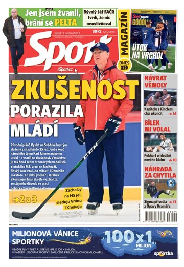 Obálka e-magazínu Sport 3.2.2023