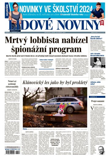 Obálka e-magazínu Lidové noviny 19.12.2023