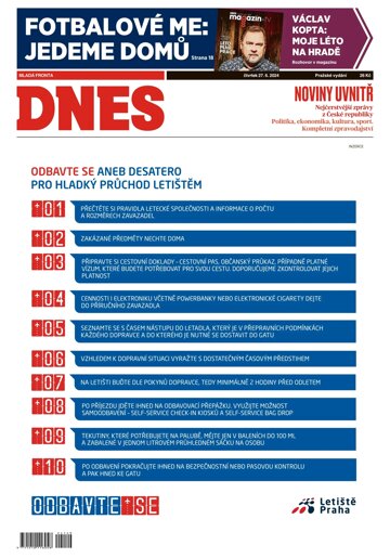 Obálka e-magazínu MF Dnes 27.6.2024