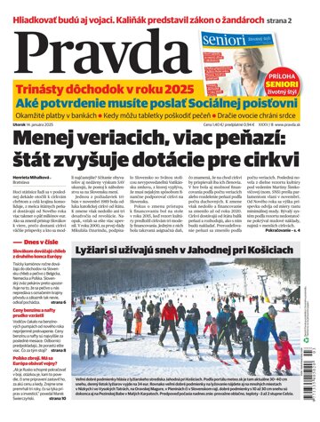 Obálka e-magazínu Pravda 14. 1. 2025