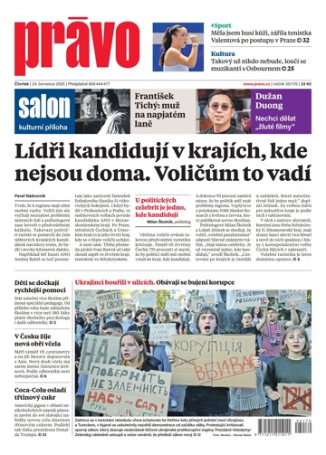 Obálka e-magazínu Deník Právo 24.7.2025