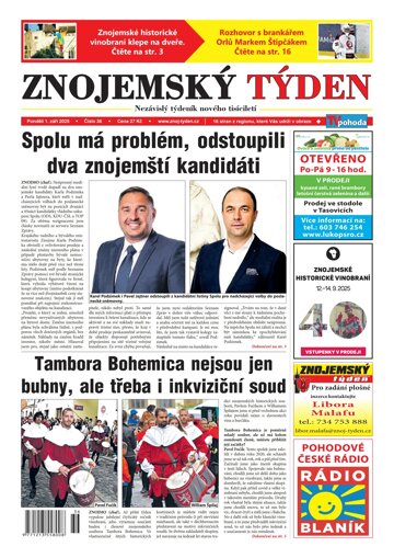 Obálka e-magazínu Znojemský týden 36/2025
