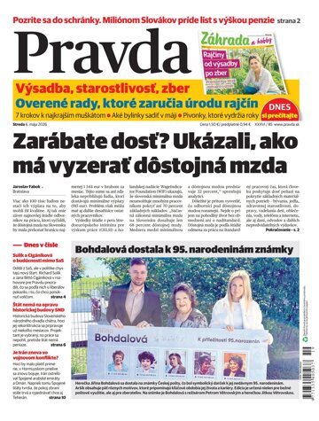 Obálka e-magazínu Pravda 6. 5. 2026