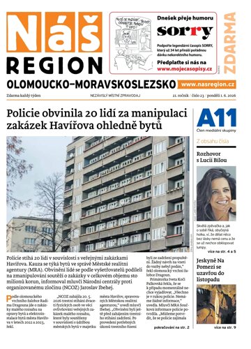 Obálka e-magazínu Náš Region - Olomoucko/Moravskoslezsko 23/2026