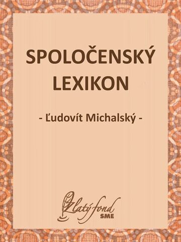 Obálka knihy Spoločenský lexikon