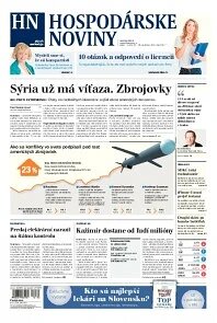 Obálka e-magazínu Hospodárske noviny 26.09.2014