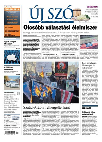 Obálka e-magazínu Új Szó 4.1.2016