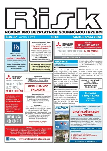 Obálka e-magazínu Risk 57/2018