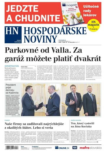 Obálka e-magazínu Hospodárske noviny 12.04.2019