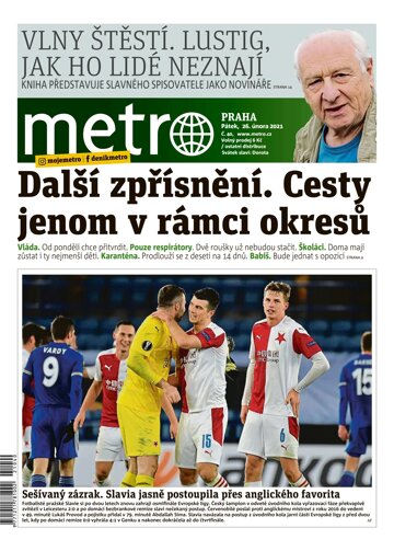 Obálka e-magazínu deník METRO 26.2.2021