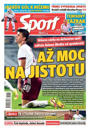 Obálka e-magazínu Sport 18.9.2021