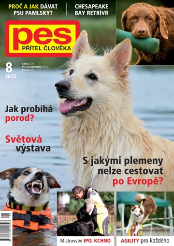 Obálka e-magazínu Pes přítel člověka 8/2015
