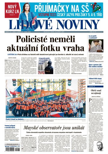 Obálka e-magazínu Lidové noviny 20.1.2024