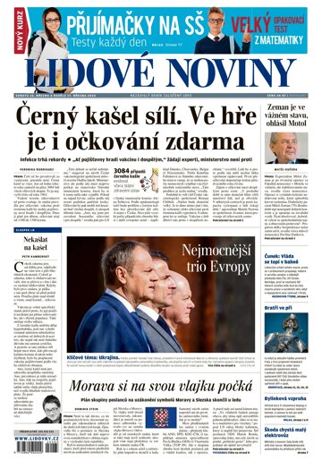 Obálka e-magazínu Lidové noviny 16.3.2024