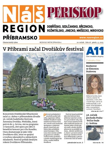 Obálka e-magazínu Náš Region - Příbramsko 18/2025