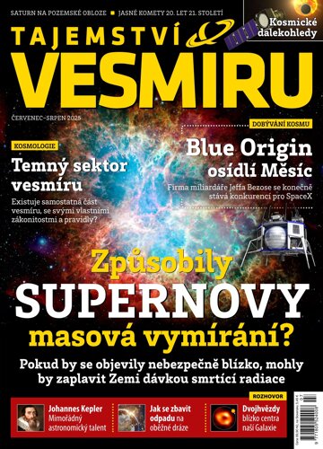Obálka e-magazínu Tajemství Vesmíru 7-8/2025