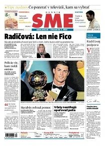 Obálka e-magazínu SME 14.1.2014