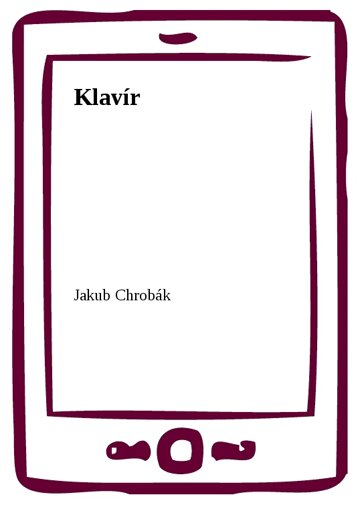 Obálka knihy Klavír