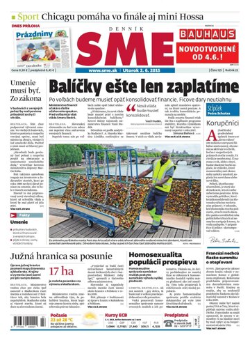 Obálka e-magazínu SME 2.6.2015