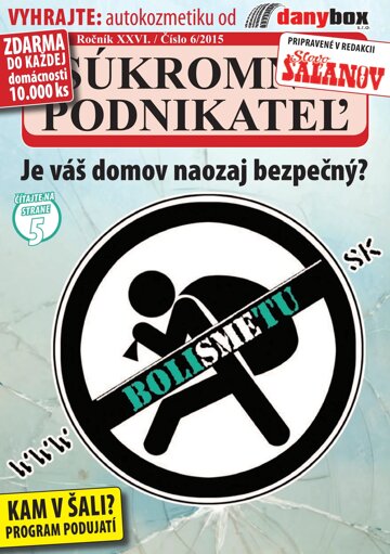 Obálka e-magazínu Súkromný podnikateľ 6/2015