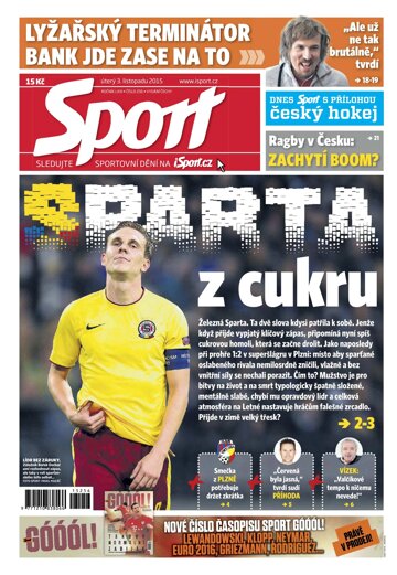 Obálka e-magazínu Sport 3.11.2015