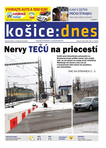 Obálka e-magazínu košice:dnes 27.1.2016