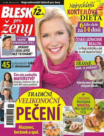 Obálka e-magazínu Blesk pro ženy 14.3.2016