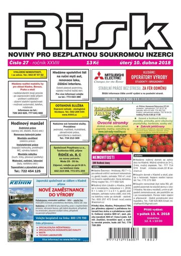Obálka e-magazínu Risk 27/2018