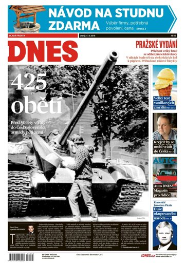 Obálka e-magazínu MF Dnes 21.8.2018