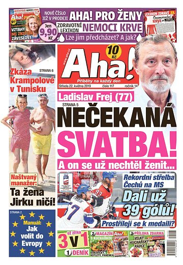 Obálka e-magazínu AHA! 22.5.2019