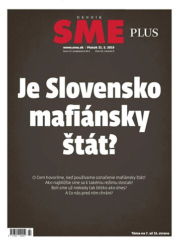 Obálka e-magazínu SME 31.5.2019