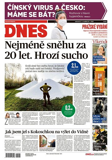 Obálka e-magazínu MF Dnes 25.1.2020