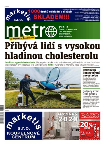 Obálka e-magazínu deník METRO 14.5.2020