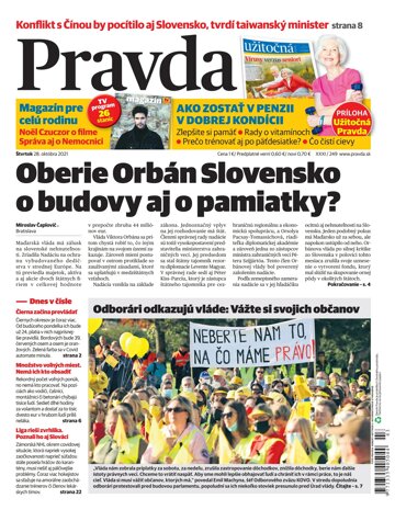 Obálka e-magazínu Pravda 28. 10. 2021