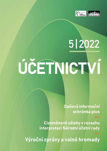 Obálka e-magazínu Účetnictví 5/2022