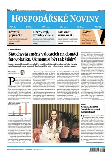 Obálka e-magazínu Hospodářské noviny 009 - 12.1.2024