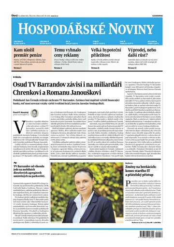 Obálka e-magazínu Hospodářské noviny 016 - 23.1.2024