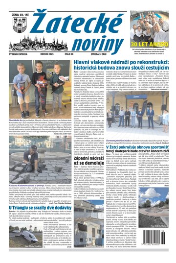 Obálka e-magazínu Žatecké noviny 36/25