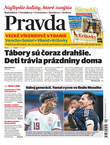 Obálka e-magazínu Pravda 17. 7. 2026