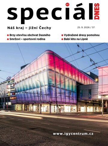 Obálka e-magazínu Magazín DNES SPECIÁL Jižní Čechy - 25.9.2026
