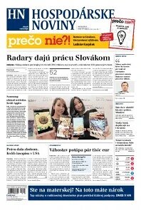 Obálka e-magazínu Hospodárske noviny 25.09.2014