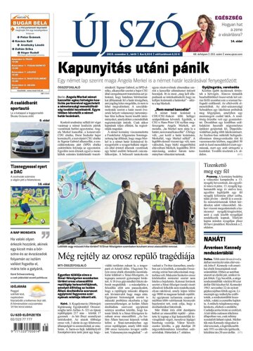 Obálka e-magazínu Új Szó 2.11.2015-1