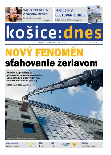 Obálka e-magazínu košice:dnes 5.2.2016