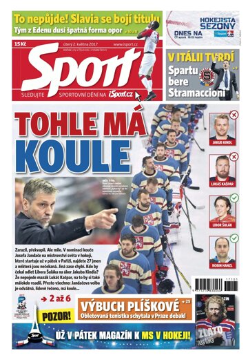 Obálka e-magazínu Sport 2.5.2017
