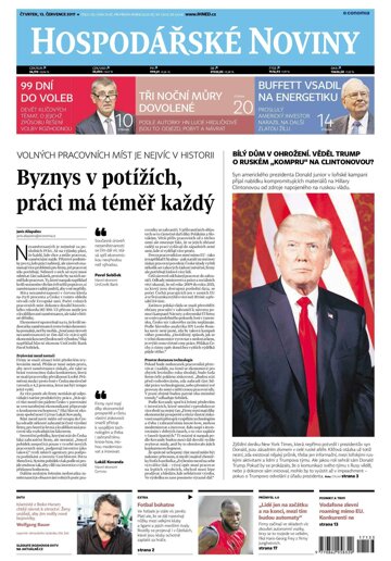 Obálka e-magazínu Hospodářské noviny 133 - 13.7.2017